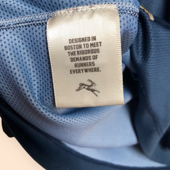 Tracksmith MENS Blue Boston Long Sleeve T-shirt Running Jersey Performance M - Picture 8 of 11